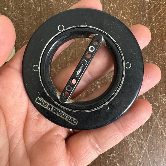 Vintage Plastic Black‎ Silver Illusion Rhinestone Belt Scarf Tie - Picture 3 of 4